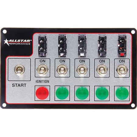 Allstar Performance 4 x 7 in. Fused Switch Panel ALL80138